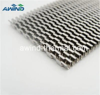 アルミニウムプロファイル波形折りたたみフィンヒートシンク
